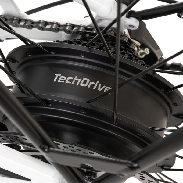 FitNord Ava 300 Elcykel 2024, vit (720 Wh batteri)