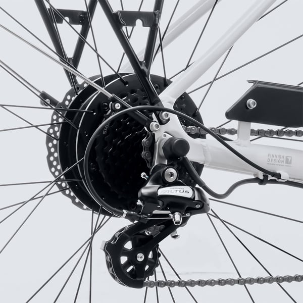 FitNord Ava 300 Elcykel G2, vit