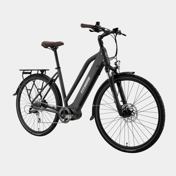 FitNord Ava 500 Elcykel 2024, svart (612 Wh batteri)