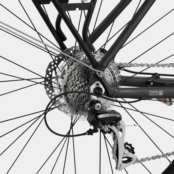 FitNord Ava 500 Elcykel 2024, svart (612 Wh batteri)
