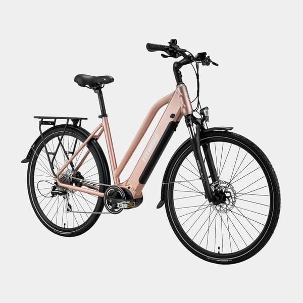 FitNord Ava 500 Elcykel 2024, roséguld (612 Wh batteri)