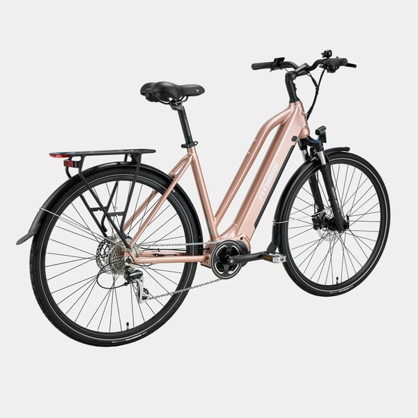 FitNord Ava 500 Elcykel 2024, roséguld (612 Wh batteri)