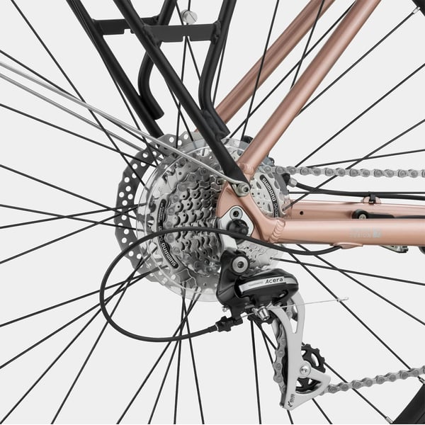 FitNord Ava 500 Elcykel 2024, roséguld (612 Wh batteri)