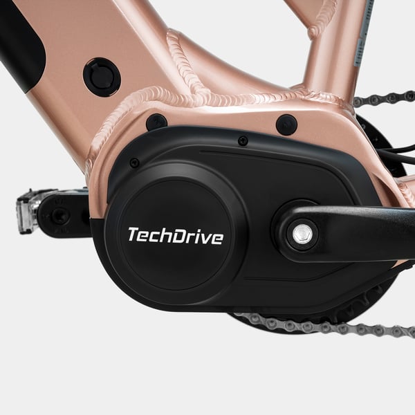 FitNord Ava 500 Elcykel 2024, roséguld (612 Wh batteri)