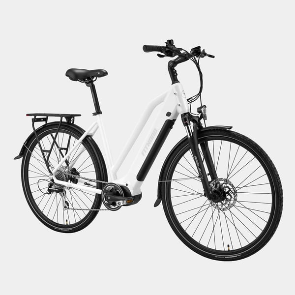 FitNord Ava 500 Elcykel 2024, vit (612 Wh batteri)
