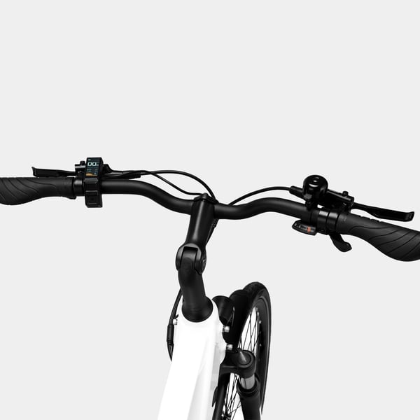 FitNord Ava 500 Elcykel 2024, vit (612 Wh batteri)