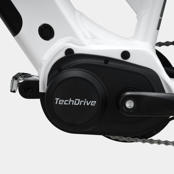 FitNord Ava 500 Elcykel 2024, vit (612 Wh batteri)