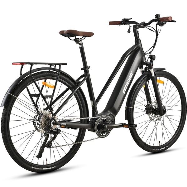 FitNord Ava 700 Elcykel, svart (720 Wh batteri)  med ytterligare ett års garanti