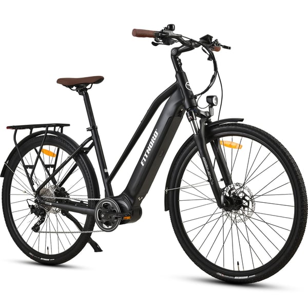 FitNord Ava 700 Elcykel, svart (720 Wh batteri)  med ytterligare ett års garanti