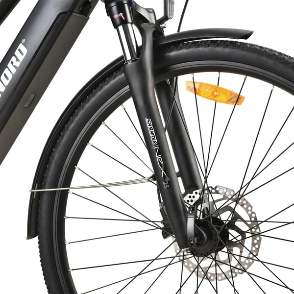 FitNord Ava 700 Elcykel, svart (720 Wh batteri)  med ytterligare ett års garanti