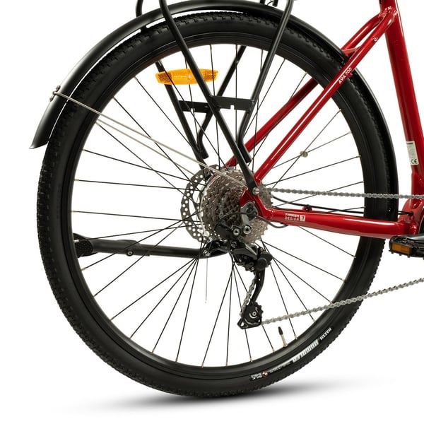 FitNord Ava 700 Elcykel, röd (720 Wh batteri)  med ytterligare ett års garanti