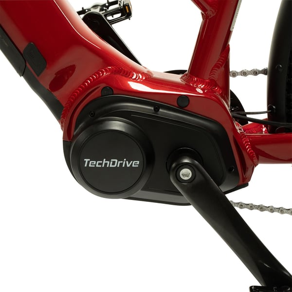 FitNord Ava 700 Elcykel, röd (720 Wh batteri)  med ytterligare ett års garanti