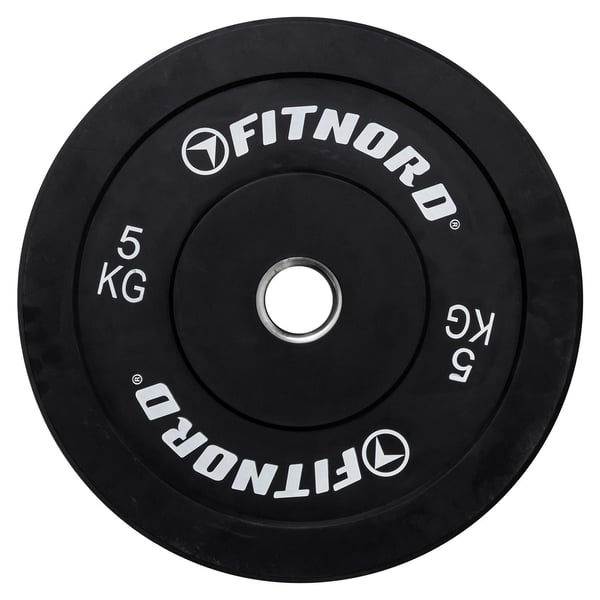FitNord Bumper Black Viktskiva 5 kg