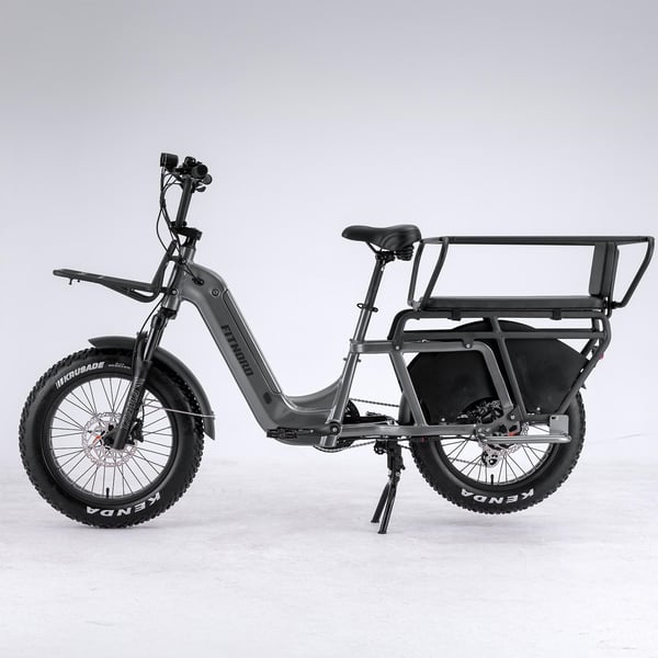 FitNord Cargo 350 Longtail Elcykel, grå