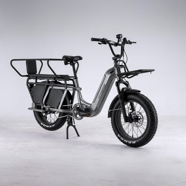 FitNord Cargo 350 Longtail Elcykel, grå