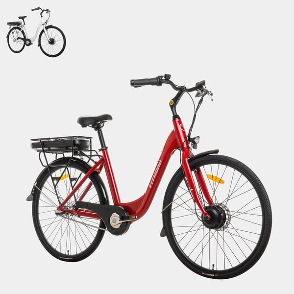 FitNord Classic 200 Elcykel 2024, röd (540 Wh batteri)