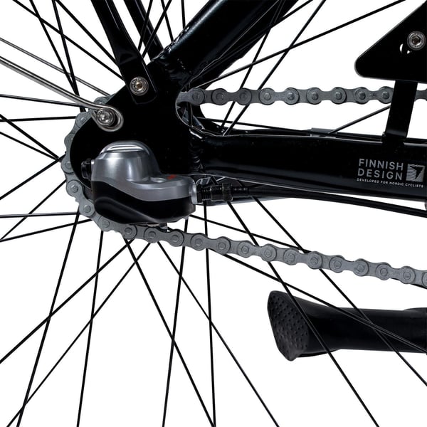 FitNord Classic 200 Elcykel, svart (540 Wh batteri)