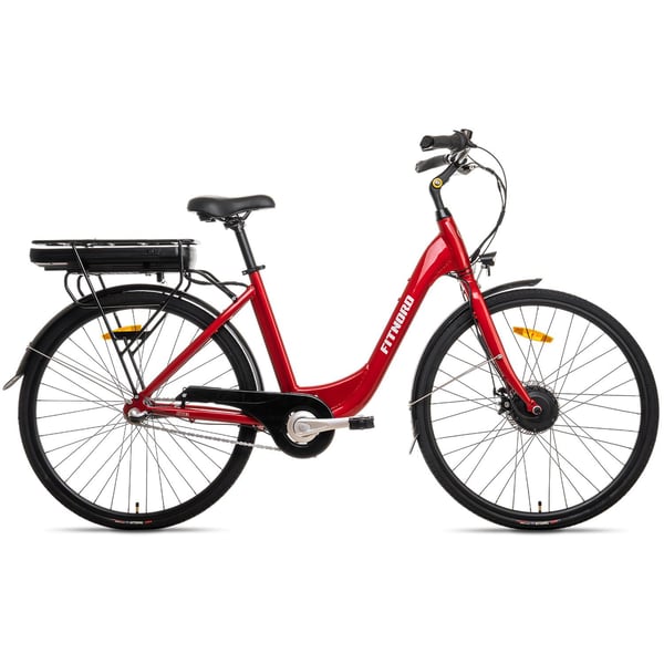 FitNord Classic 200 Elcykel 2024, röd (540 Wh batteri)