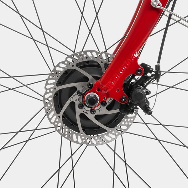 FitNord Classic 200 Elcykel 2024, röd (540 Wh batteri)