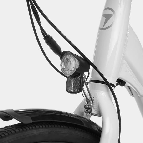 FitNord Classic 200 Elcykel 2024, vit (540 Wh batteri)