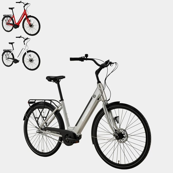 FitNord Classic 300 Elcykel 2024, silver (489,6 Wh batteri)