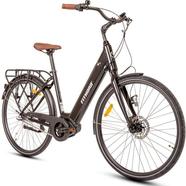 FitNord Classic 300 Elcykel, svart (504 Wh batteri)  med ytterligare ett års garanti