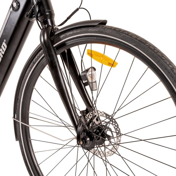 FitNord Classic 300 Elcykel, svart (504 Wh batteri)  med ytterligare ett års garanti