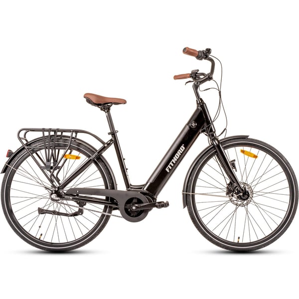 FitNord Classic 300 Elcykel, svart (504 Wh batteri)  med ytterligare ett års garanti
