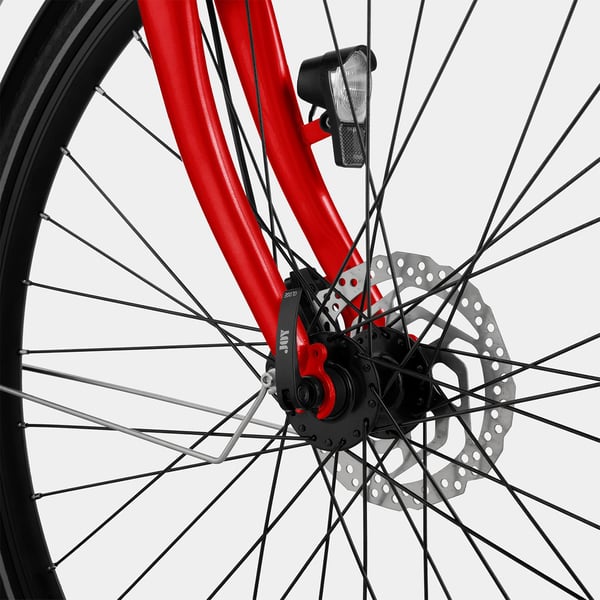 FitNord Classic 300 Elcykel 2024, röd (489,6 Wh batteri)