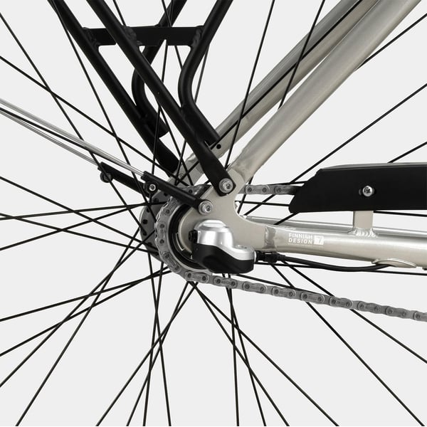 FitNord Classic 300 Elcykel 2024, silver (489,6 Wh batteri)