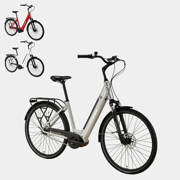 FitNord Classic 500 Elcykel 2024, silver (630 Wh batteri)