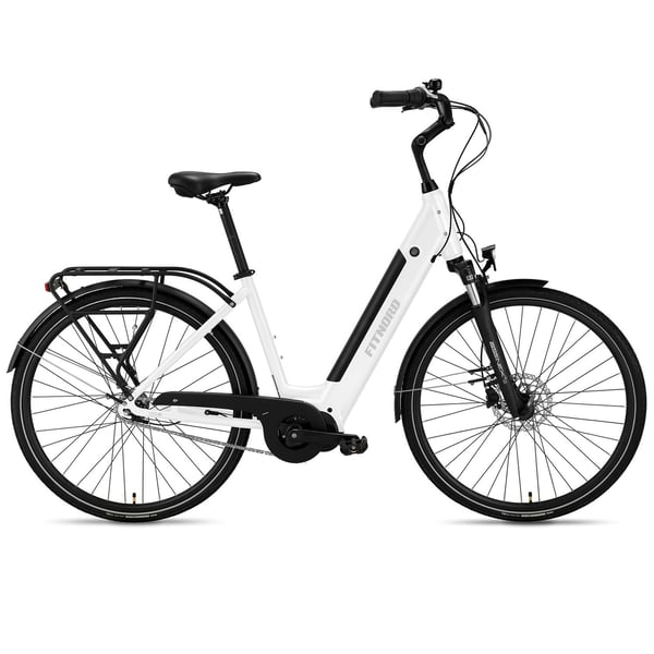 FitNord Classic 500 Elcykel 2024, vit (612 Wh batteri)