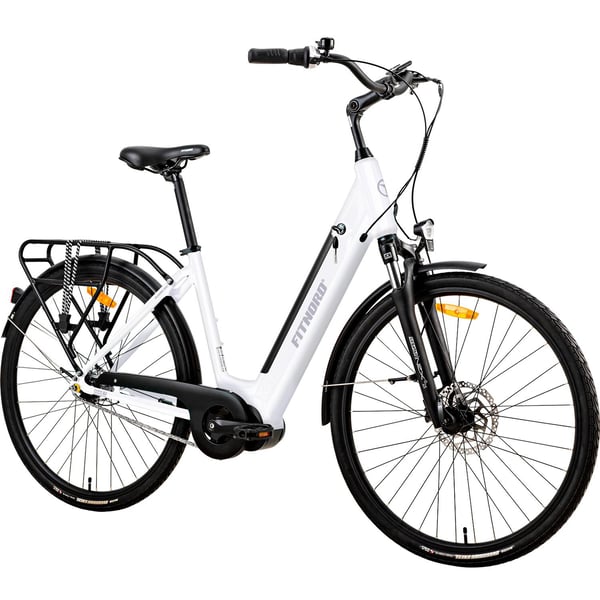 FitNord Classic 500 Elcykel 2023, vit (630 Wh batteri)