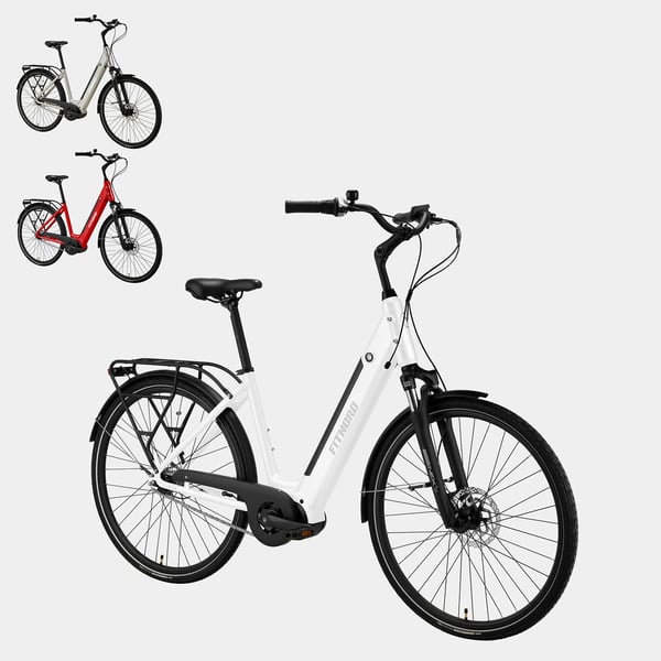 FitNord Classic 500 Elcykel 2024, vit (612 Wh batteri)