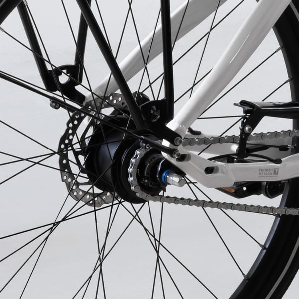 FitNord Classic 800 Elcykel, vit