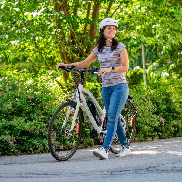 FitNord Ava 200 Elcykel, vit (540 Wh batteri) 