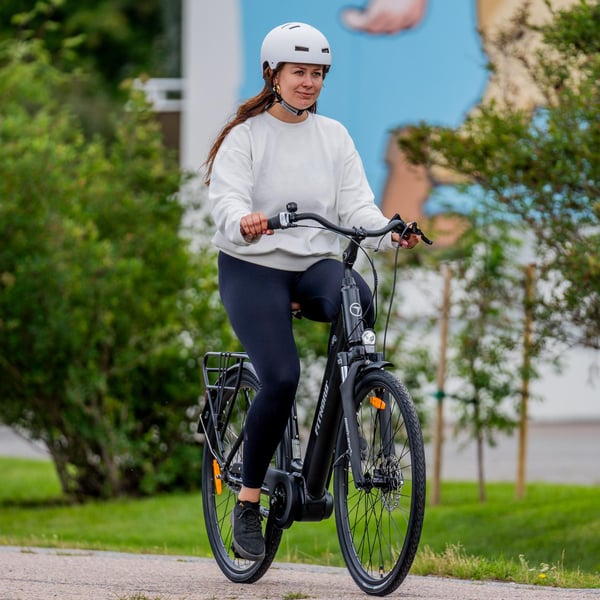 FitNord Classic 500 Elcykel, svart (630 Wh batteri)  med ytterligare ett års garanti