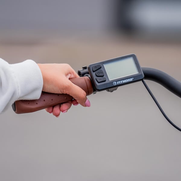 FitNord Classic 500 Elcykel, svart (630 Wh batteri)  med ytterligare ett års garanti