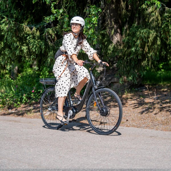 FitNord Classic 200 Elcykel, svart (540 Wh batteri)