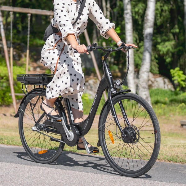 FitNord Classic 200 Elcykel, svart (540 Wh batteri)