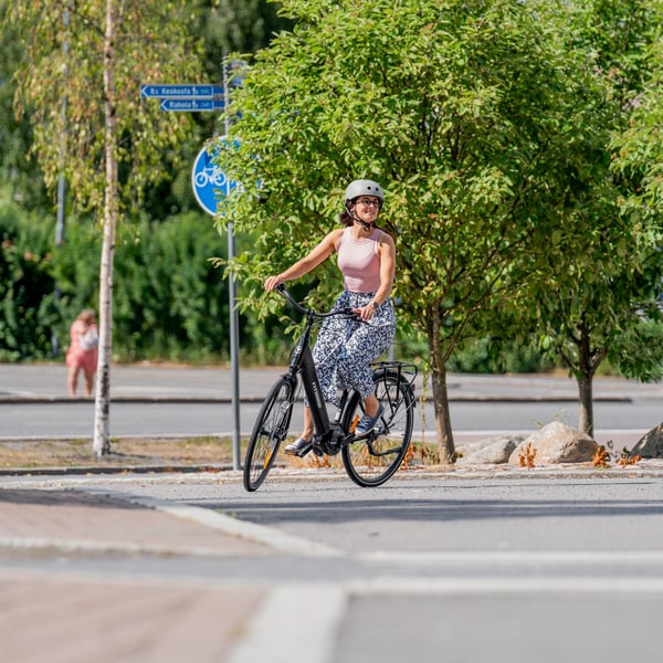 FitNord Classic 300 Elcykel, svart (504 Wh batteri)  med ytterligare ett års garanti