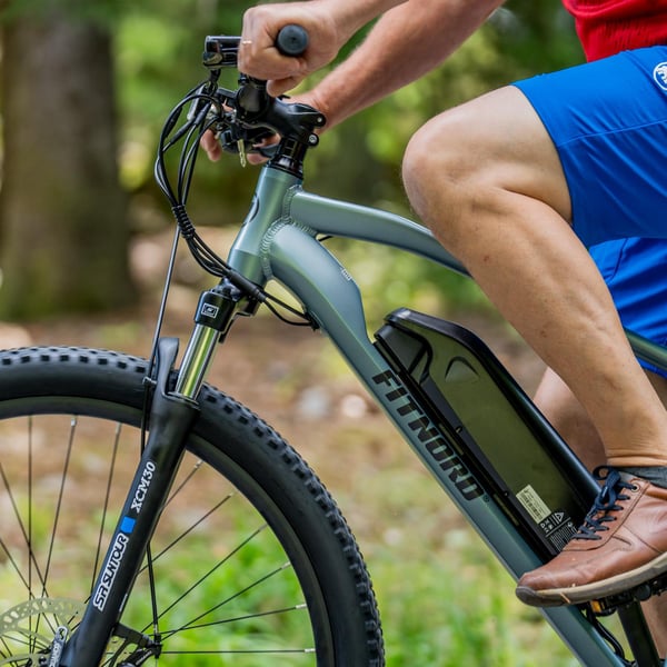 FitNord Ranger 200 Elmountainbike, grön (540 Wh batteri) 