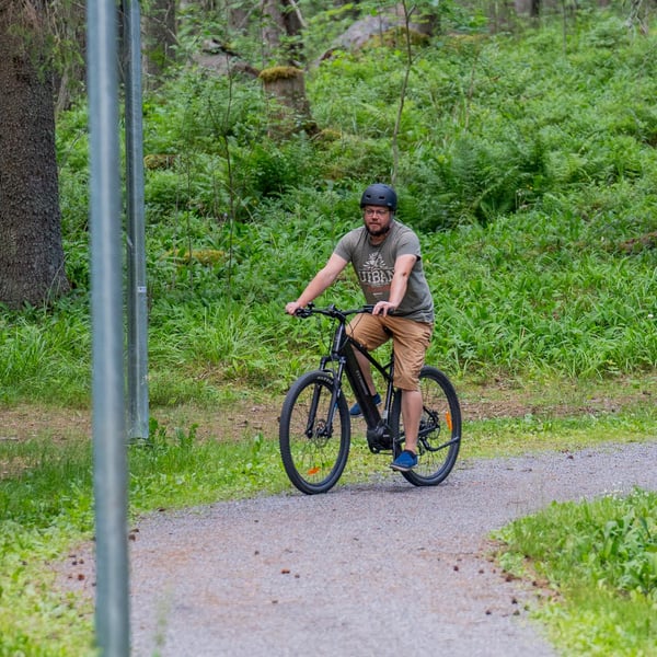 FitNord Ranger 500 Elmountainbike, svart (630 Wh batteri)  med ytterligare ett års garanti