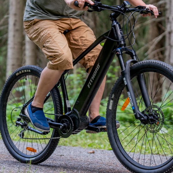 FitNord Ranger 500 Elmountainbike, svart (630 Wh batteri)  med ytterligare ett års garanti