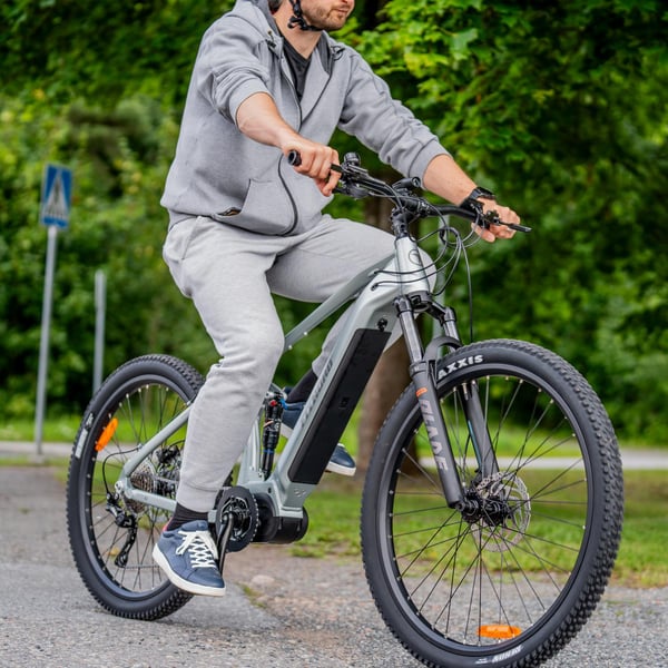 FitNord Ranger 700FS heldämpad Elmountainbike, mintgrön (720 Wh batteri)