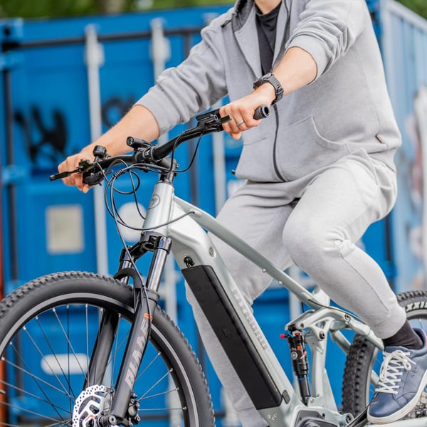 FitNord Ranger 700FS heldämpad Elmountainbike, mintgrön (720 Wh batteri)