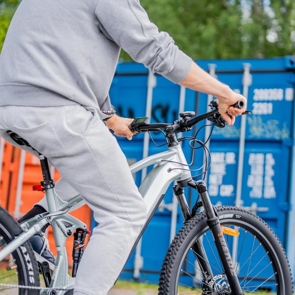 FitNord Ranger 700FS heldämpad Elmountainbike, mintgrön (720 Wh batteri)