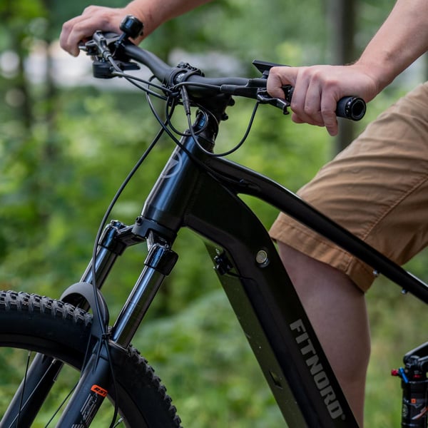 FitNord Ranger 700FS heldämpad Elmountainbike, svart (720 Wh batteri)