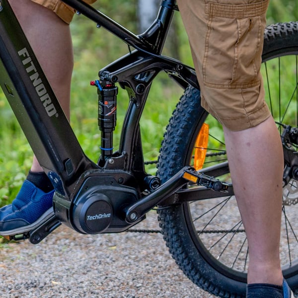 FitNord Ranger 700FS heldämpad Elmountainbike, svart (720 Wh batteri)