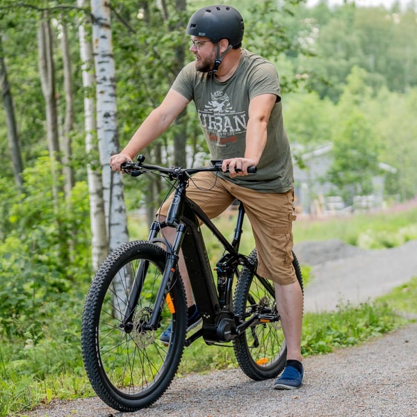 FitNord Ranger 700FS heldämpad Elmountainbike, svart (720 Wh batteri)